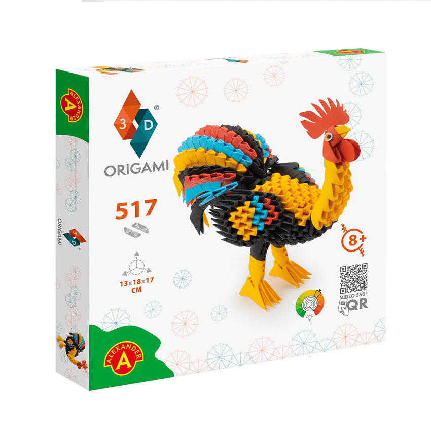 Origami Kogut 3D 517el Pudełko /Alexander