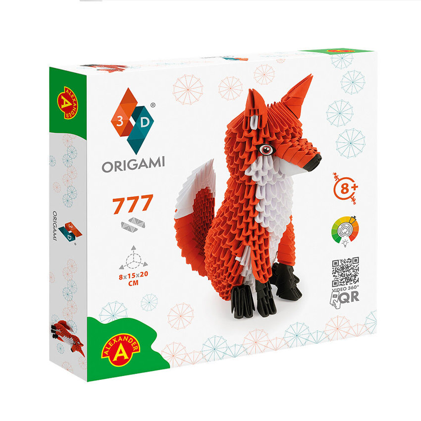 Origami Lis 3D 777el Pudełko /Alexander