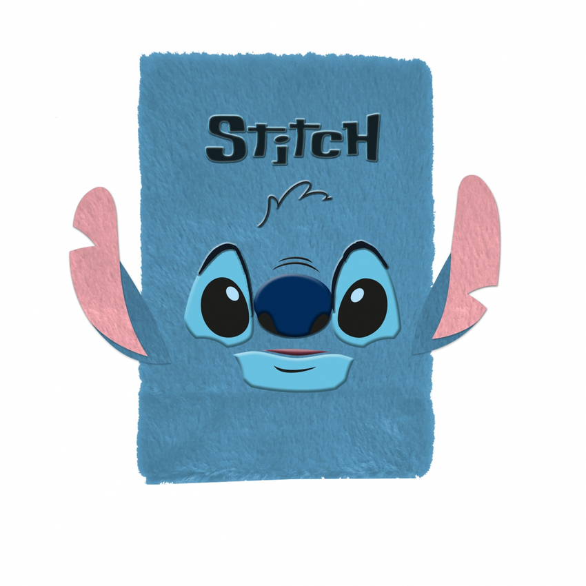 Pamiętnik Pluszowy A5 Disney Stitch Niebieski Paso