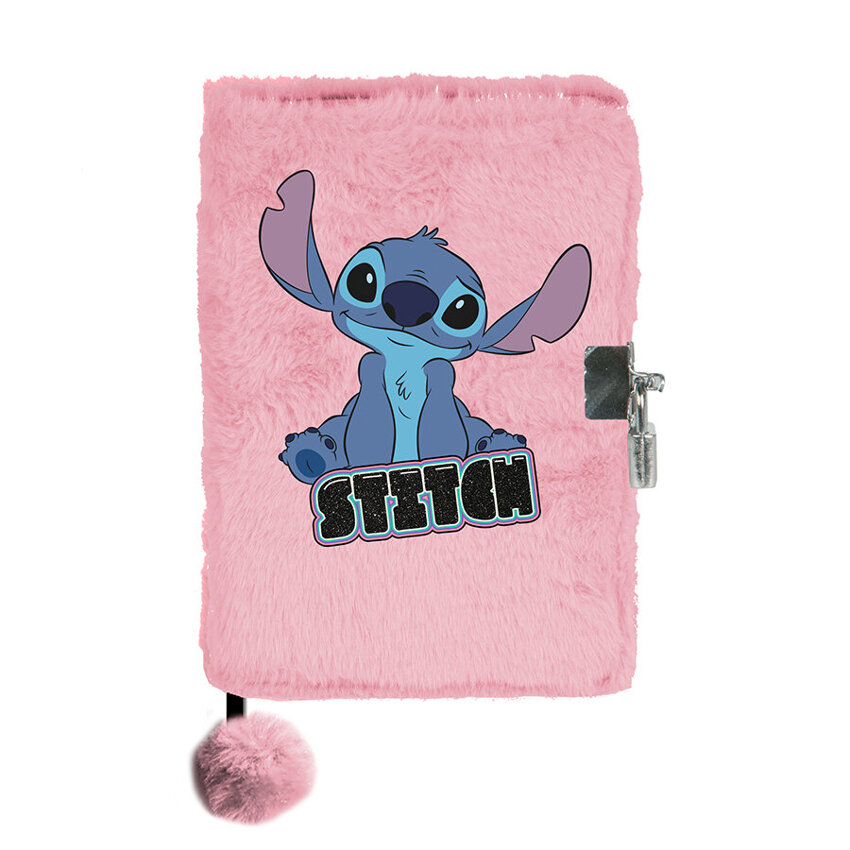 Pamiętnik Pluszowy A5 Disney Stitch Różowy