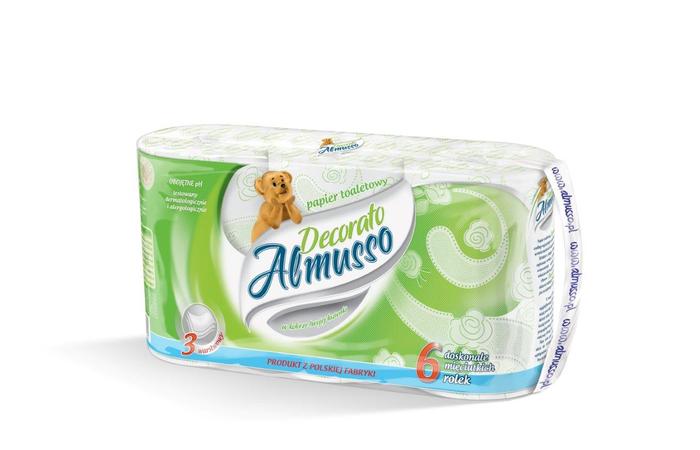 Papier Toaletowy A'6 Decorato Zielony /Almusso