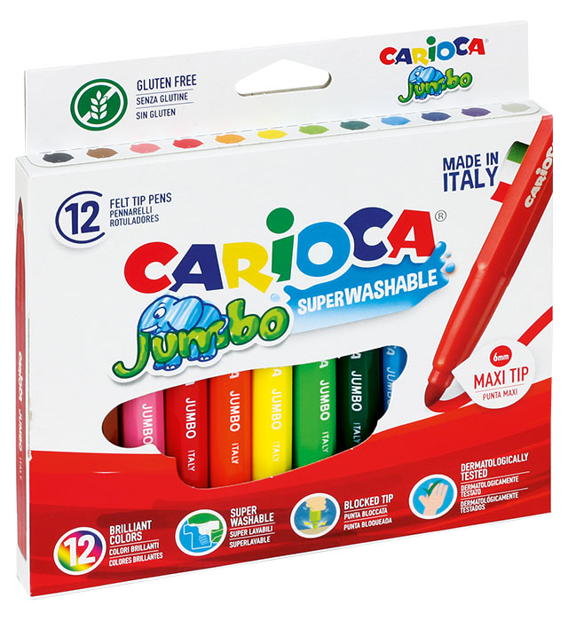 Pisaki Carioca Jumbo 12 kol.  (40569)