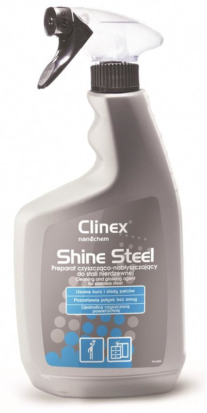 Preparat Czyszcząco-Nabłyszczający Clinex Shine Steel 650Ml 77-628 Do Stali Nierdzewnej