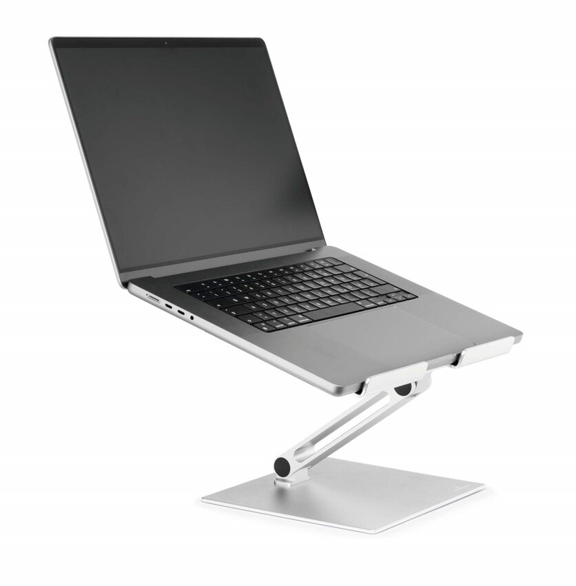 Regulowany uchwyt aluminiowy do laptopa RISE / Durable