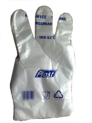 Rękawice Foliowe HDPE A'100 L /Plast