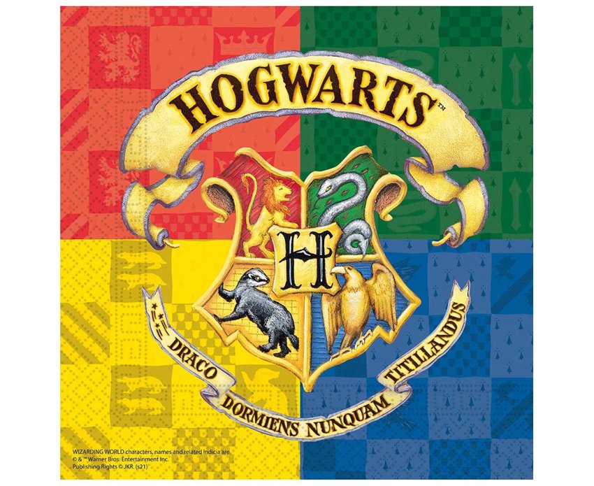 Serwetki papierowe Harry Potter Hogwarts Houses, rozm. 33x33 cm, 20 szt.  /GoDan