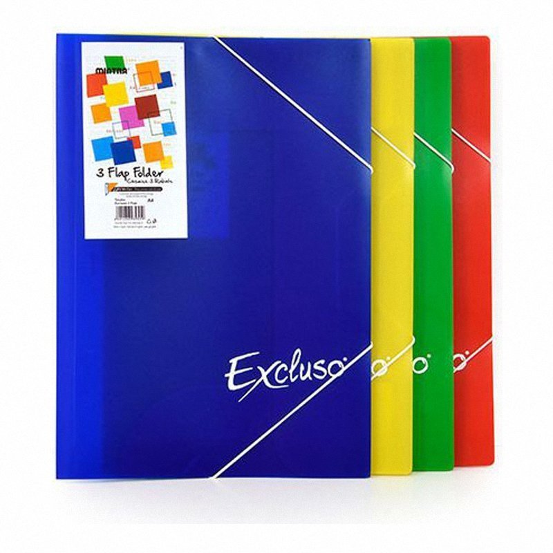 Teczka Ofertowa Excluso 3 Flap Folder A4 Czerwona  /Argo 939552