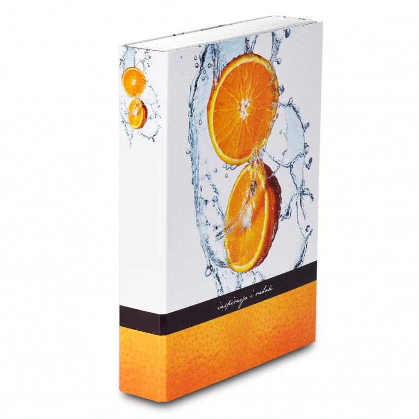 Teczka Skrzydł. A4 BOX Rzep Owoce - Pomarańcza /Vaupe