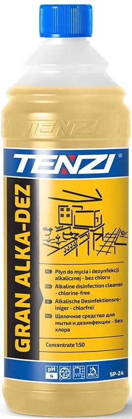 Tenzi Płyn do Mycia i Dezynfekcji Alkalicznej Gran Alka Dez 1L