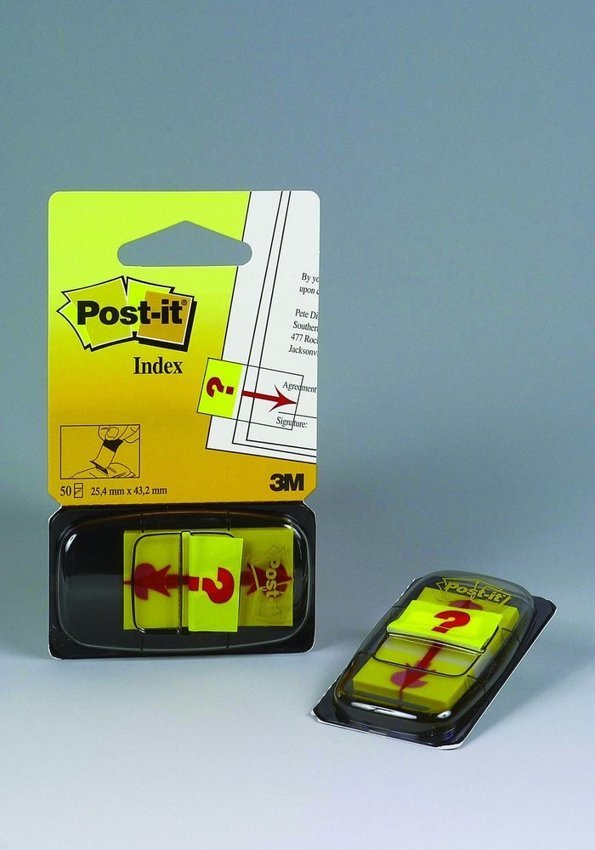 Zakładki Indeksujące Post-It Z Nadrukiem „Znak Zapytania” (680-32R) Pp 25X43Mm 50 Kart.