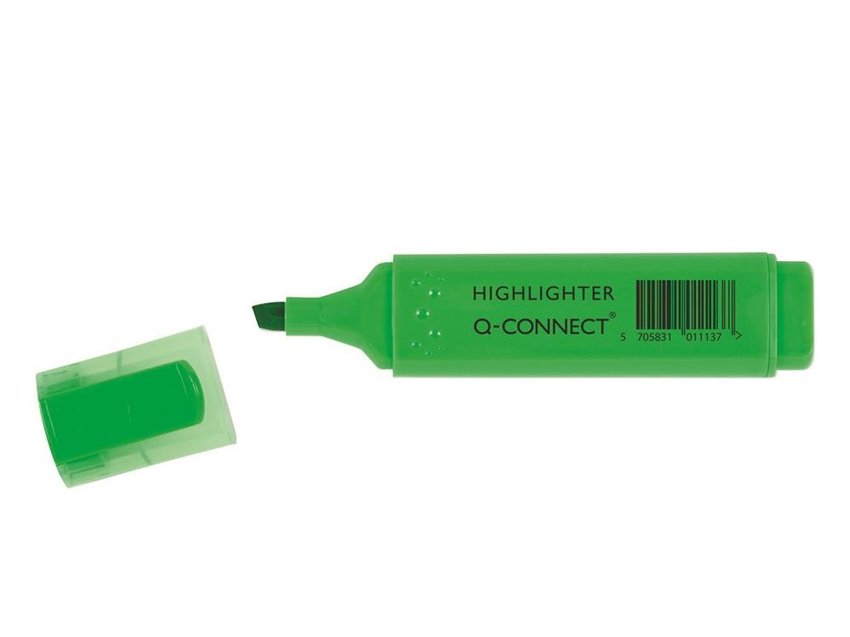 Zakreślacz Fluorescencyjny Q-Connect 1-5mm (Linia) Zielony