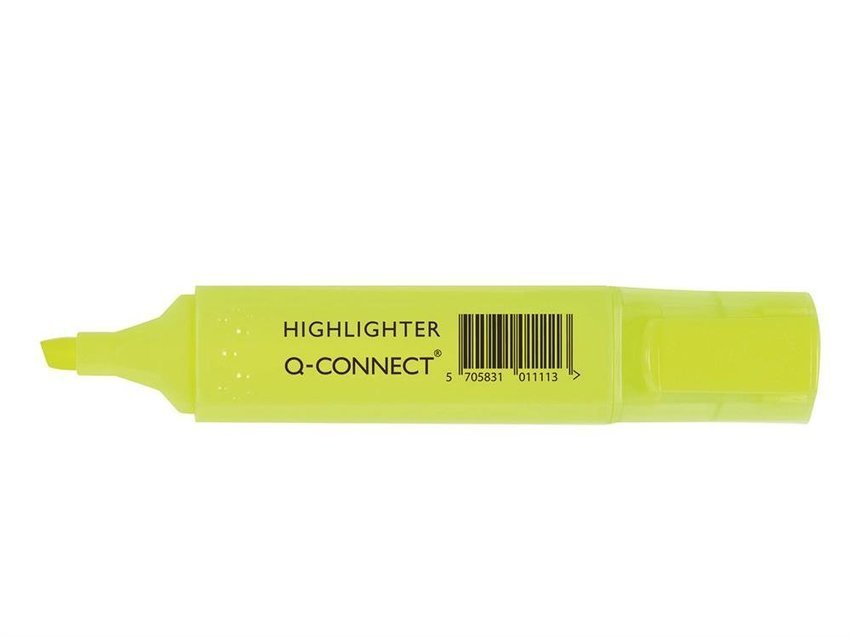 Zakreślacz Fluorescencyjny Q-Connect 1-5mm (Linia) Żółty