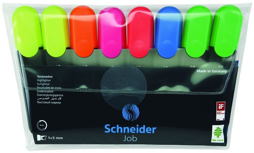 Zakreślacz Schneider Job 8kol Fluo [SR115088]