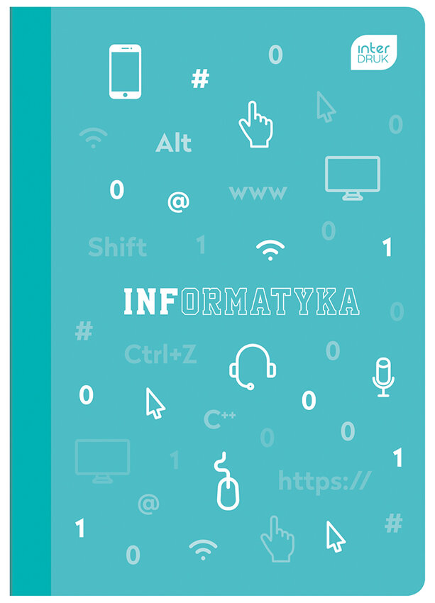 Zeszyt A5 60k Kratka 70g Tematyczny Informatyka PP/Interdruk