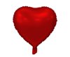 Balon foliowy Serce, matowe, czerwone, 18 cali /GoDan