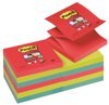 Bloczek Samoprzylepny Post-It Super Sticky Z-Notes (R330-12Ss-Jp) 76X76Mm 12X90 Kart. Energiczne Kolory