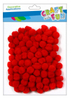 Ozdoba dekoracyjna Pompon 1CM czerwony  /Craft With Fun 463924