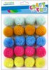 Ozdoba dekoracyjna wełniana Pompon mix kolor 3CM  /Craft With Fun 463936