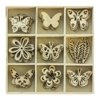 Ozdoby Drewniane Pudełko Kwiaty i Motyle (253000) A'45 /Argo