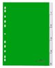 Przekładki do Segregatorów 1-5 Indeksy Zgrzane PP A4 Zielony /Durable 644005