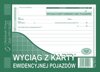 Wyciąg z Karty Ewidencyjnej Pojazdów A5 Oryg.+1k 822-3 /MiP