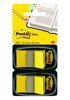 Zakładki Indeksujące Post-It (680-Y2Eu) Pp 25X43Mm 2X50 Kart. Żółte